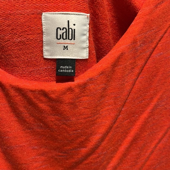 Cabi dress. Size medium. Bright salmon color. Soft jersey knit - Picture 3 of 4